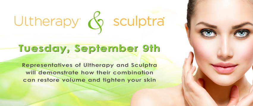 Ultherapy and Sculptra Treatment ad