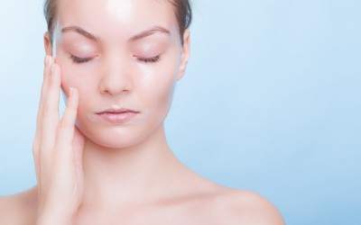 woman after a facial peel